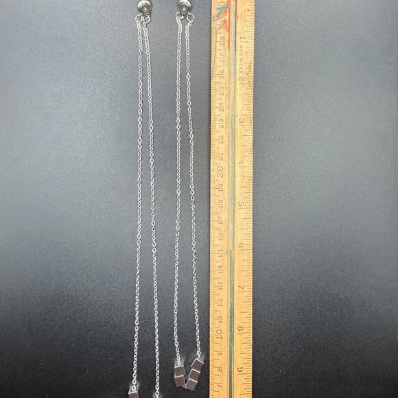 Stainless Steel SQUARE Cube Necklace Waterproof Brand New 18 or 20 inches long - Picture 6 of 9